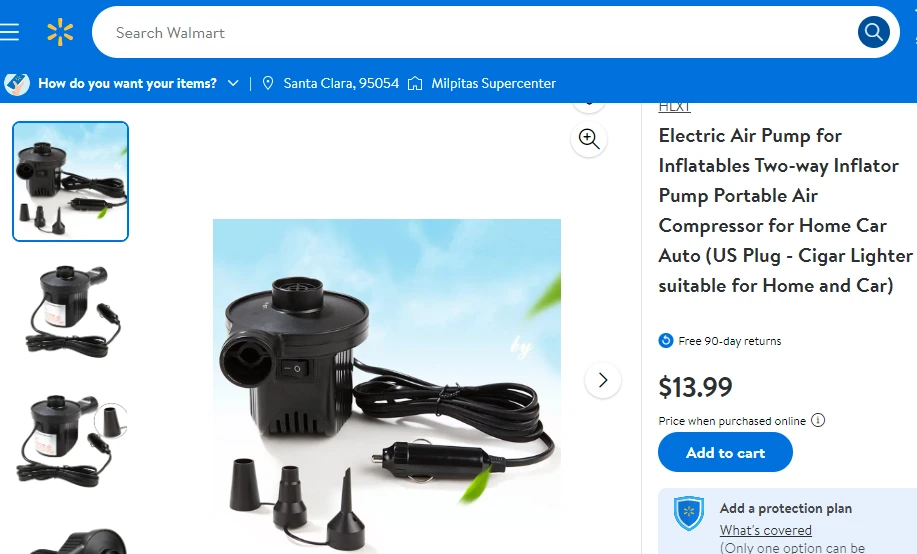 ELECTRIC AIR PUMP FOR INFLATABLES HOT SALE ON WALMART