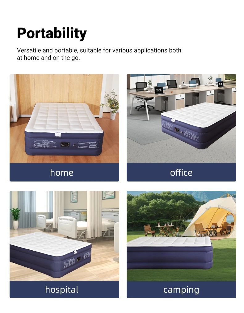 double raised air mattress